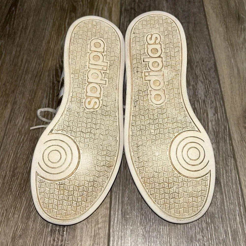 Adidas Baseline Youth US Size 3 Gold White Leather CG5844 Sneaker Shoes